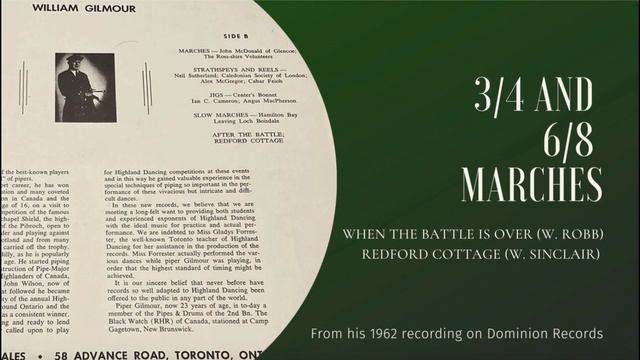 Great Playing of the Bagpipes: William Gilmour Plays a 3/4 & 6/8 March смотреть онлайн