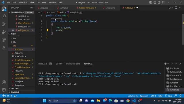 how to add two integer number in java program смотреть онлайн