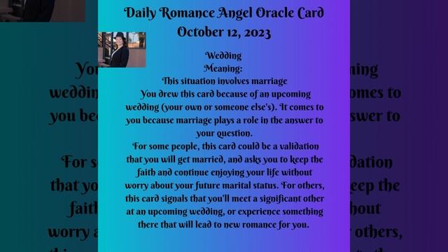 Daily Romance Angel Oracle Card October 12, 2023 #tarot смотреть онлайн