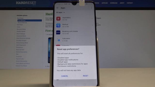 How to Reset App Settings in HUAWEI Mate 20 - Resetting App Preferences Instructions смотреть онлайн