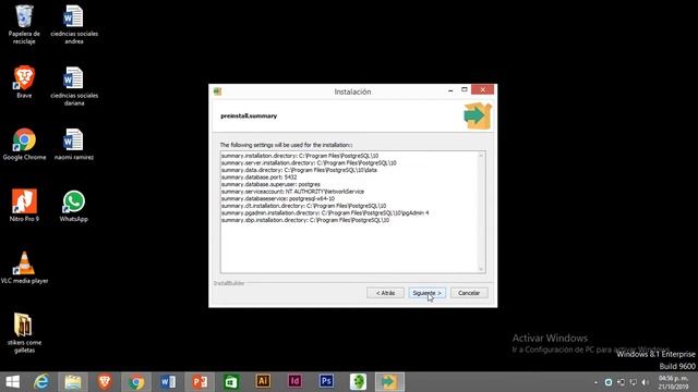 Instalación PostgreSQL para Windows 8 смотреть онлайн