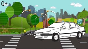 Мультик раскраска. Детские онлайн раскраски Микроавтобус, Внедорожник, Седан, Трактор, Бетономешалк