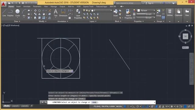 AutoCAD - Lengthen and stretch смотреть онлайн