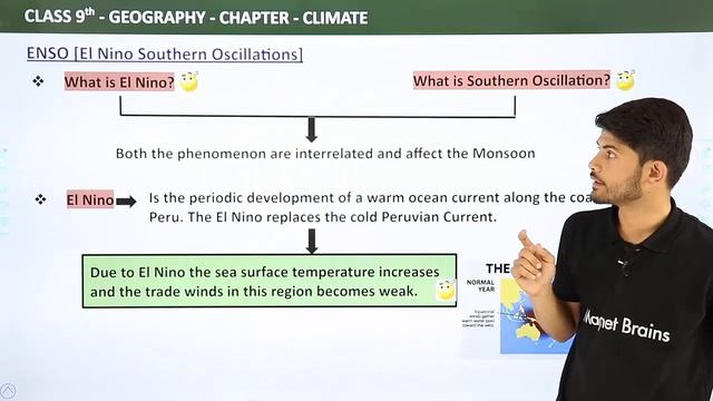 Class 9 Geography Chapter 4 | ENSO (El Nino Southern Oscillations) - Climate смотреть онлайн