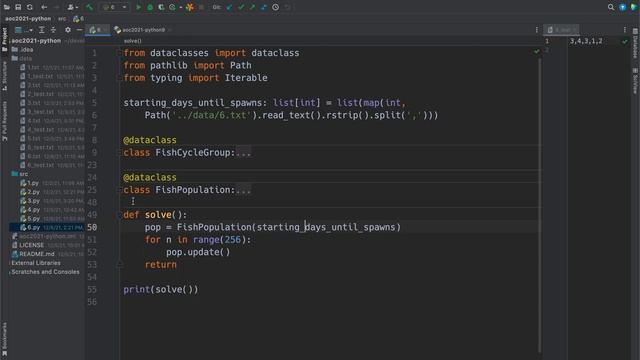 Advent of Code 2021 Day 6, Python Solution смотреть онлайн