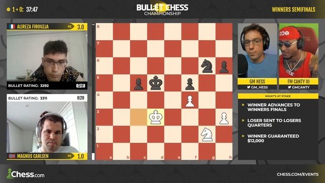 Magnus v Alireza & Hikaru v Danya in Star-Studded Winners Semis | Bullet Chess Championship 2023 смотреть онлайн