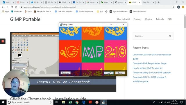 Distance learning: Setting up GIMP смотреть онлайн