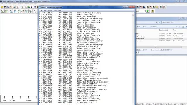 Opening Data in Global Mapper смотреть онлайн