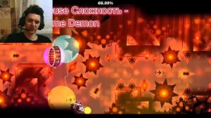 РЕАКЦИЯ ТОП 10 САМЫХ СЛОЖНЫХ И НЕВОЗМОЖНЫХ УРОВНЕЙ В GEOMETRY DASH ?