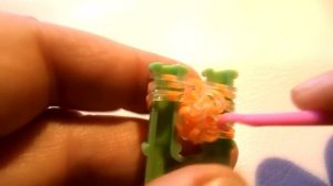 Как плести АПЕЛЬСИНЫ для обезьянок из резинок на рогатке  I ORANGE rainbow loom bands