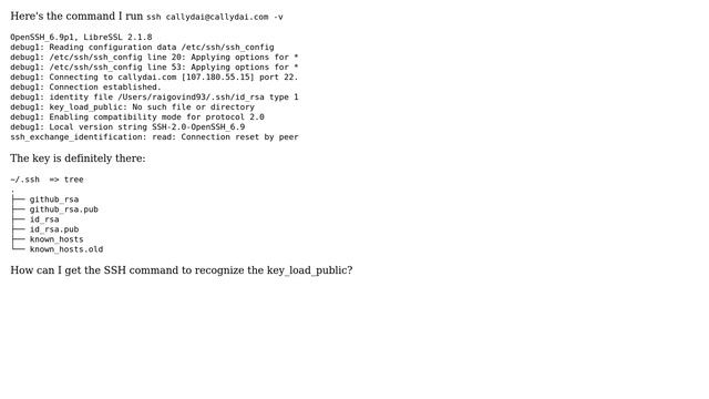 Unable SSH connect due to public key not found смотреть онлайн