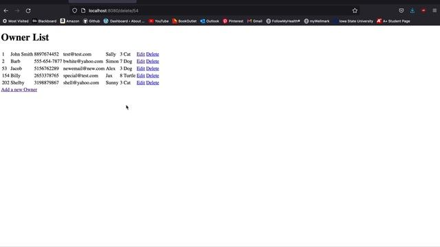 Week10 Java Assessment - Simple Spring MVC and Persistence project смотреть онлайн