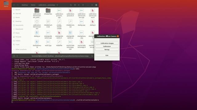 Calibration Stereo Camera App - OpenCV - C++ смотреть онлайн