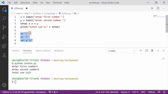 int function in python смотреть онлайн