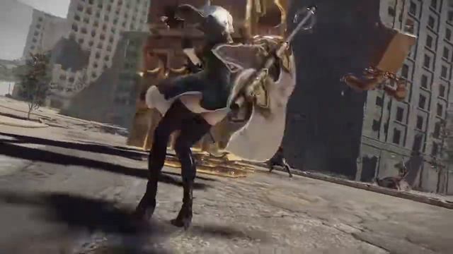 NieR:Automata - Gold Goliath Bipeds & Courageous Brother (City Ruins) смотреть онлайн