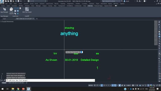 Change AutoCAD Attribute Text Height easily. смотреть онлайн