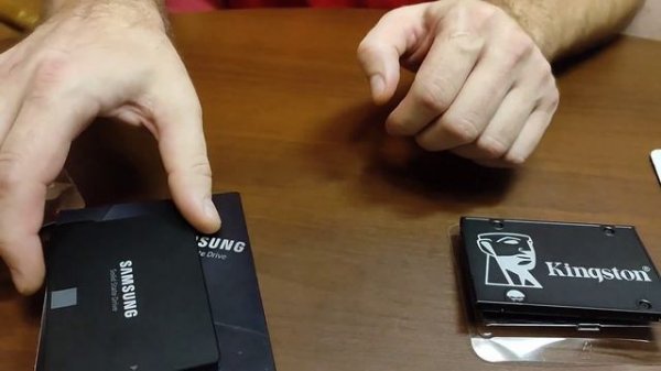 Распаковка и тест SATA  SSD накопителя Kingston KC600 1TB(SKC600/1024G)