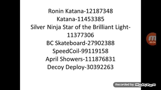 ROBLOX GEAR CODES 2019 смотреть онлайн