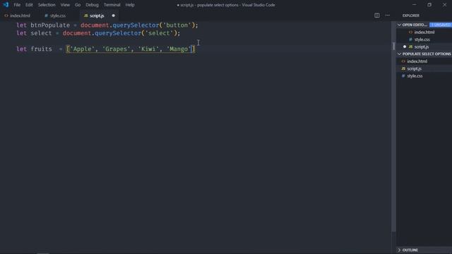 How to Populate Select Options using Javascript смотреть онлайн
