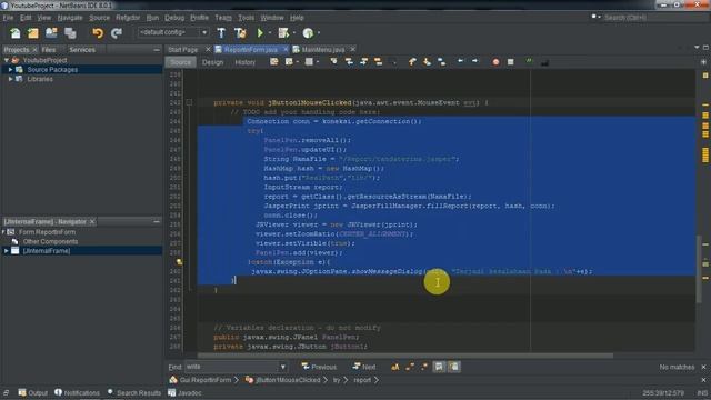 How to show Jasper Report Inside JPanel - Java Netbeans Tutorial смотреть онлайн