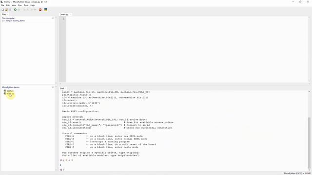 MicroPython Development Using Thonny IDE