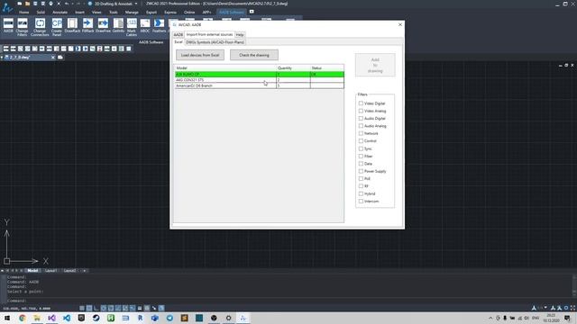 AVCAD - AVCAD for CAD - How to import devices from Excel смотреть онлайн