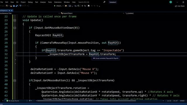 HOW TO INSPECT ANY OBJECT/ITEM IN UNITY. (Create an inspect mechanism) смотреть онлайн
