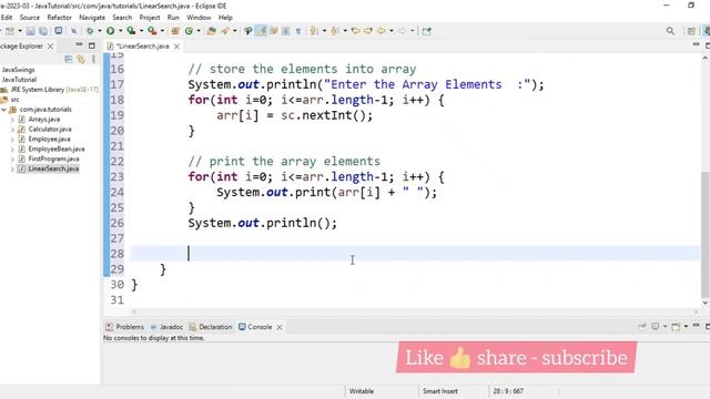 Linear Search in Java | Step - by - Step |Algorithm and Implementation | #linearsearch смотреть онлайн