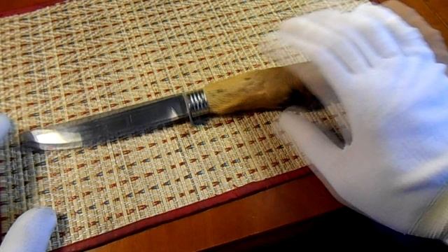 Сувенирный нож (ГДР) - рукоять - ножка косули. смотреть онлайн