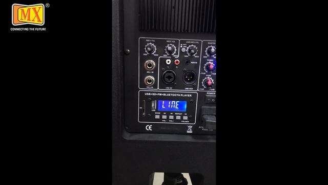 MX 15 inches Active Speaker 2-Way 450W RMS Power Powered Loudspeaker with USB and Bluetooth смотреть онлайн
