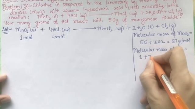 Chlorine is prepared in the laboratory by treating manganese dioxide with aqueous HCl...... смотреть онлайн