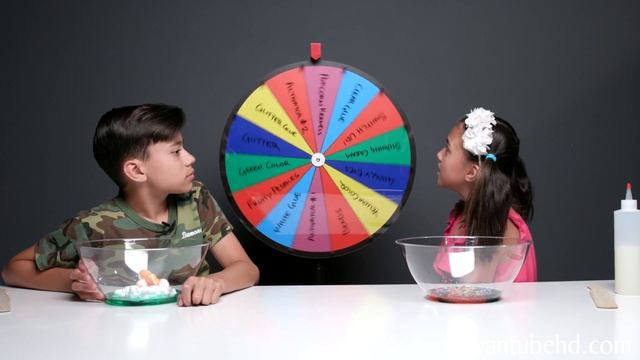 MYSTERY WHEEL OF SLIME CHALLENGE - SWITCH UP!!! Making Slime With Cereal And Popcorn!