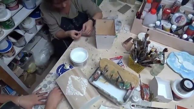 Декупажная мастерская Кристины Деменской. видео отчет. смотреть онлайн