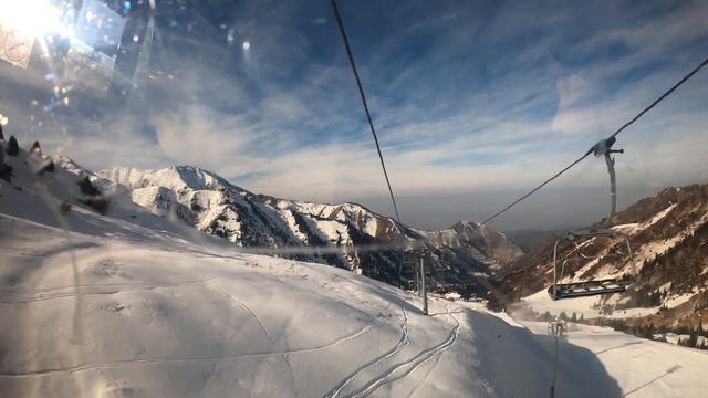 Шымбулак. Медеу. Алматы. Обзор горнолыжного курорта Чимбулак. (Shymbulak Almaty. KAZAKHSTAN) смотреть онлайн