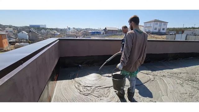 Утепление эксплуатируемой кровли пенобетоном и Гидроизоляция Пвх мембраной смотреть онлайн