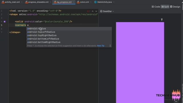 Custom SeekBar | TechViewHub | Android Studio смотреть онлайн