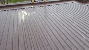 Кровля из профлиста с углом ската 5°