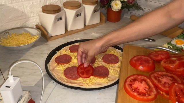 ПИЦЦА.ҚАМЫРЫ ЕҢ ЖҰМСАҚ ДАЙЫНДАЛАТЫН ПИЦЦА.КАК ГОТОВИТЬ ТЕСТО ДЛЯ ПИЦЦЫ.PIZZA AT HOME.Pizza смотреть онлайн