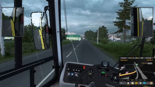 Euro Truck Simulator 2 Мод Автобус Mercedes смотреть онлайн
