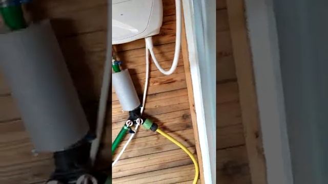 Проточный Водонагреватель в садовый душ.