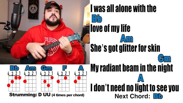 GOLDEN HOUR - JVKE (Ukulele Play Along with Chords and Lyrics) смотреть онлайн