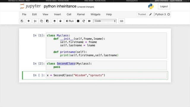 Inheritance In Python | Python Tutorials | Python Programming in 5 Minutes #16 смотреть онлайн