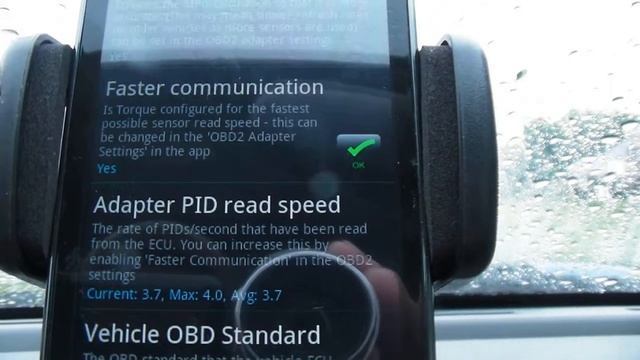 Torque Phone Automotive Diagnostic Code Reader App, Adapter Status Button What It Does