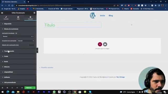 Cómo crear y personalizar Títulos H1, H2, en Elementor - Curso de Wordpress смотреть онлайн