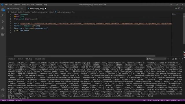 Python web scraping Part 2 (API scraping) смотреть онлайн