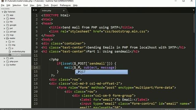 Using sendmail.exe sending Emails in PHP from localhost with SMTP смотреть онлайн