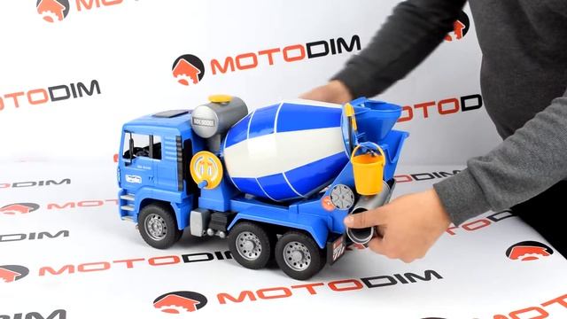 Машинка бетоносмеситель MAN Bruder 02744 смотреть онлайн