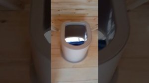 Туалет 1 на 1 метр ДЕРЕВЯННЫЙ на ДАЧУ под КЛЮЧ в КАЗАНИ #shorts video