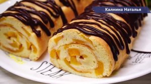 Летом рулет готовлю только так, Сразу с начинкой! Все смешали и залили