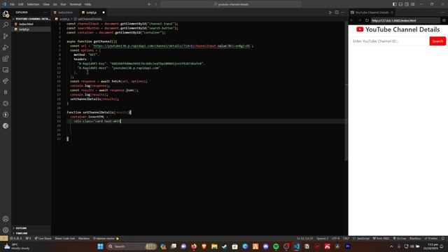 How to Create a YouTube Data API Website with HTML, CSS, Bootstrap, and JavaScript смотреть онлайн